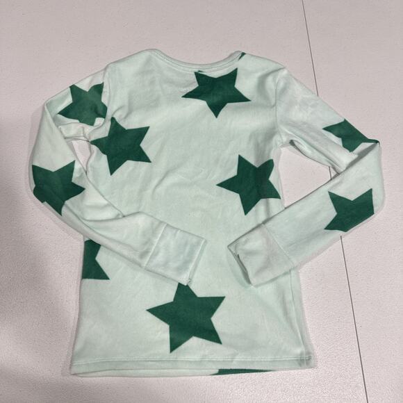 Girls Clothes Size 7/8 Christmas Pajama Set & Green Star Pjs Top Casual Colorful - Picture 3 of 9